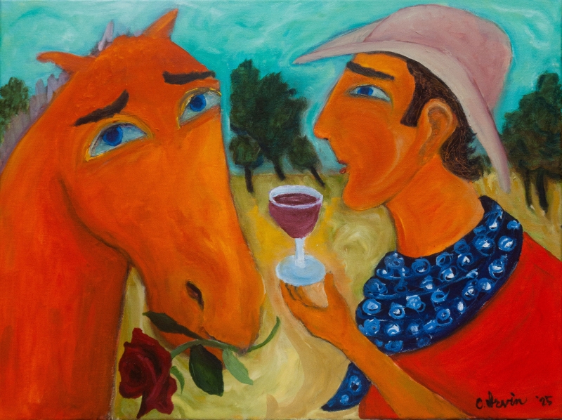 Cowboy Wine by artist Craig IRVIN